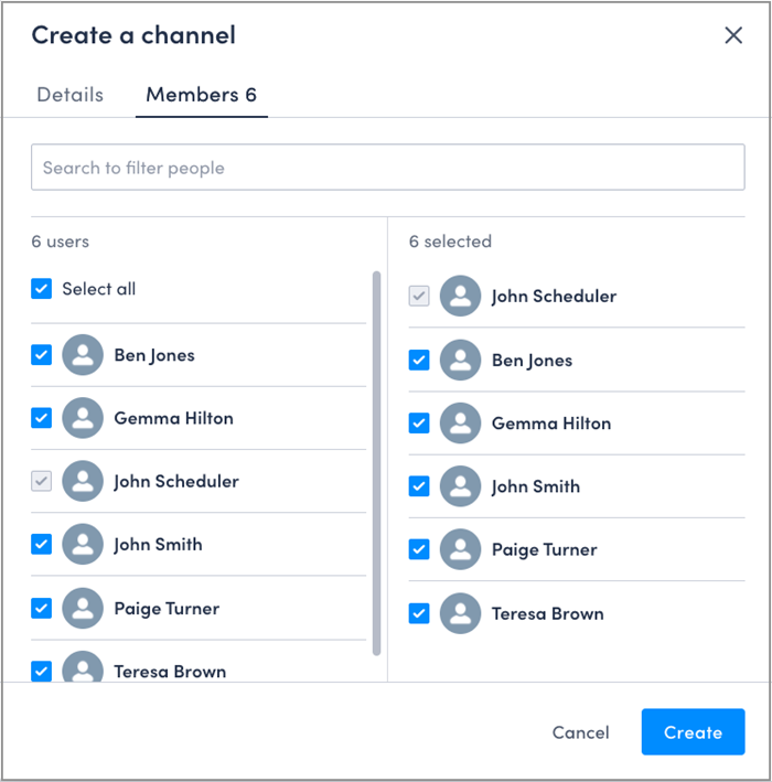add users to a channel