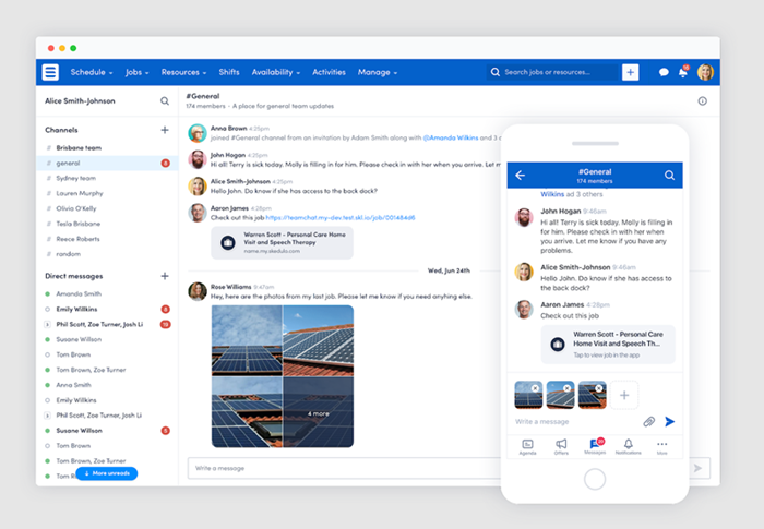 an example of dynamic messaging