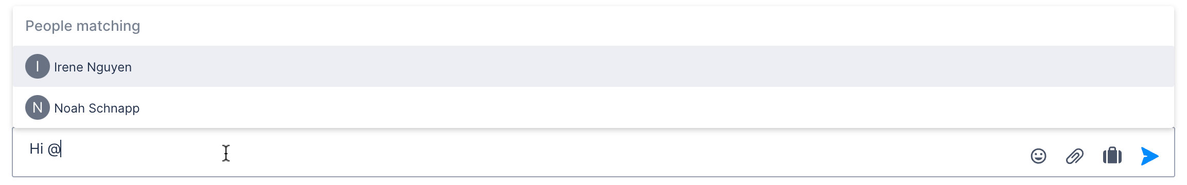 tag a user in a channel